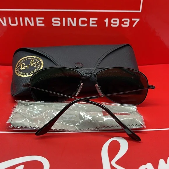 BNIB Rayban Cockpit 3362 Unisex Black with G-15 (green) Lenses - Picture 4 of 8